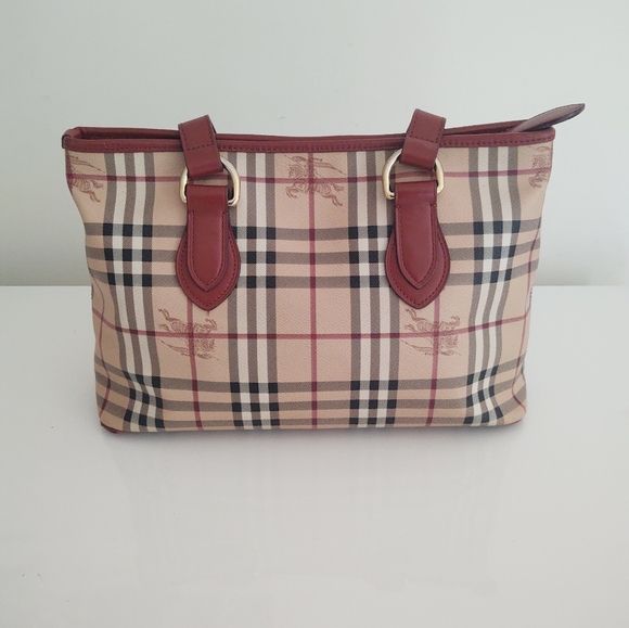 Burberry Haymarket Medium Tote - Picture 2 of 14